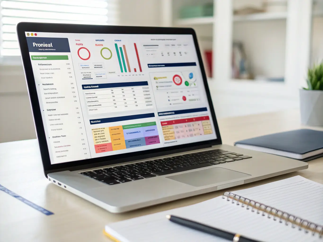 A photograph of a project management dashboard displaying streamlined workflows and efficient processes, symbolizing Brand Articulate's operational excellence pillar.